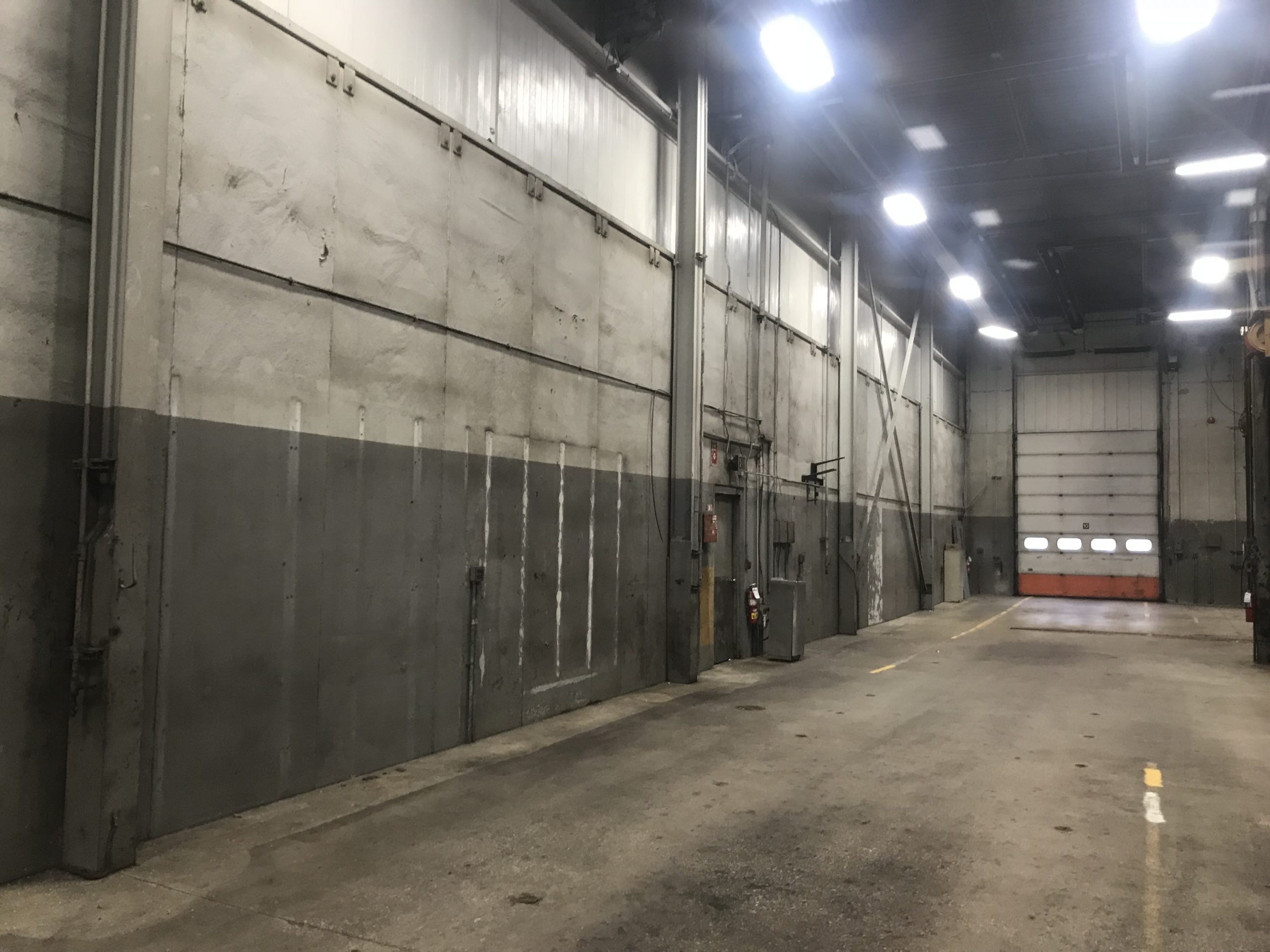 Commercial Garage Before Commercial Painting, Industrial Cleaning, And Dry Ice Blasting