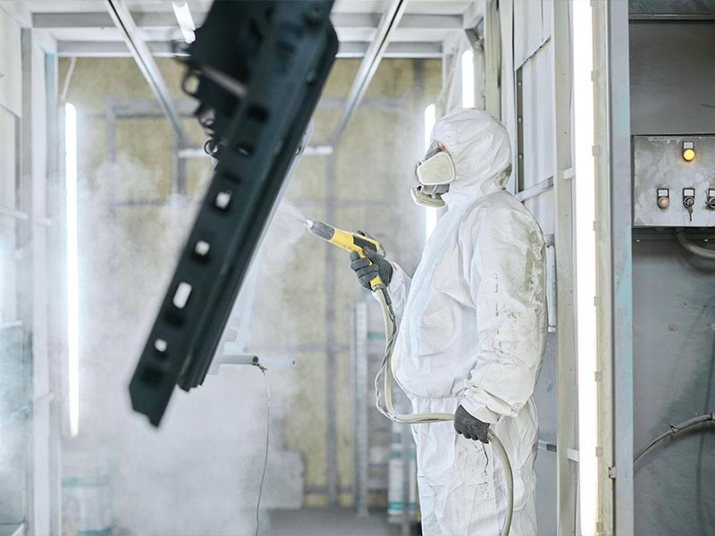 Manufacturing facility cleaning using dry ice blasting services