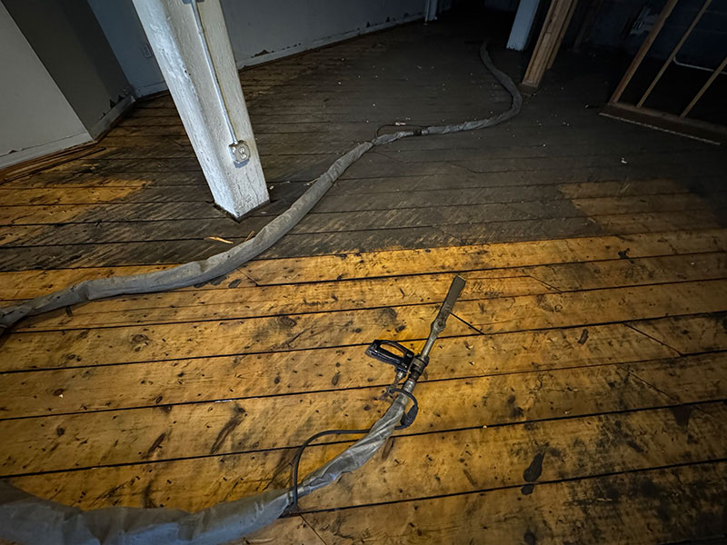 Industrial fire damage cleaning with dry ice blasting services